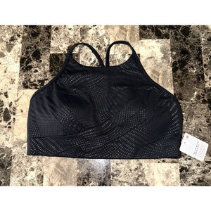 LULULEMON FLOW Y WRAP FRONT HIGH NECK BRA RHEM COLOR SIZE 10 NWT
